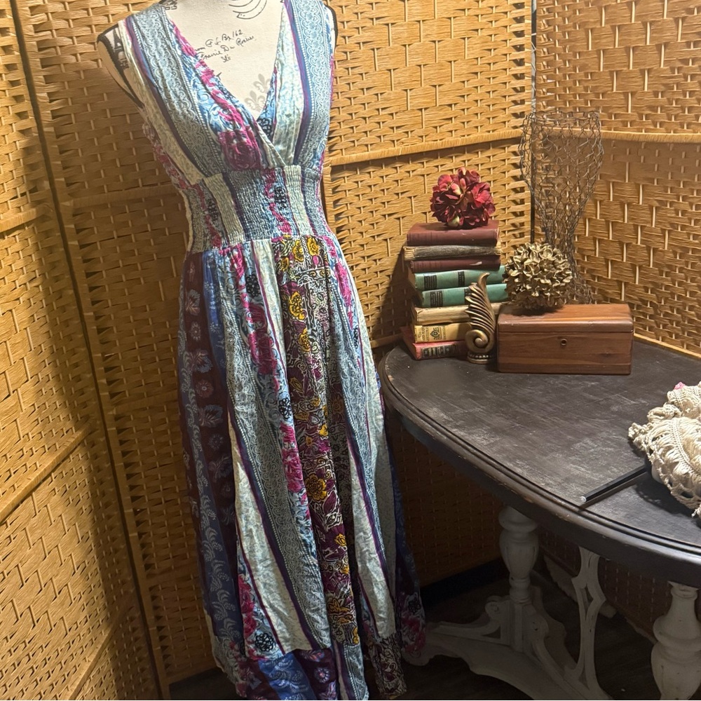 Hannah Bohemian Multicolor Maxi Dress